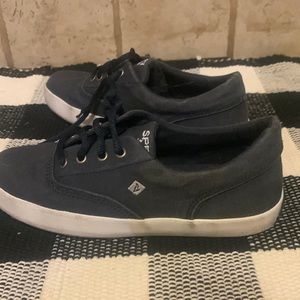 Boys navy blue sperrys
